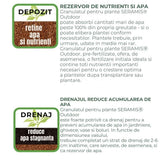 Granule argila SERAMIS pentru straturi de flori, balcon si plante la ghiveci, retinere apa si nutrienti, 12.5 l