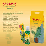 Substrat special pentru palmieri SERAMIS, granule din argila pentru inlocuire completa pamant ghiveci, drenaj optim si crestere sanatoasa, 15 l