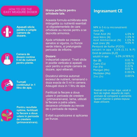 Ingrasamant lichid pentru orhidee WESTLAND, crestere sanatoasa si flori de lunga durata, 200 ml