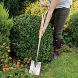 Spada gradina profesionala Kent & Stowe inox cu maner din frasin 104 cm, pentru sapat si drenaj