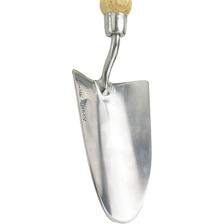 Lopatica gradina KENT & STOWE din inox pentru plantare si repicare, maner lemn frasin, 33.5 cm garantie 15 ani