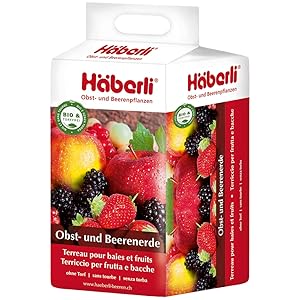 Pamant pentru fructe si fructe de padure FLORAGARD, substrat organic fara turba pentru plantare si replantare, 25 L