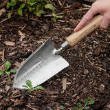 Lopata manuala multifunctionala KENT & STOWE din inox, maner din lemn de frasin, 32 cm, 15 ani de garantie