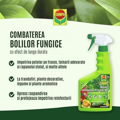 Spray insecticid COMPO Triathlon Insect Free AF pentru legume, capsuni si plante ornamentale, 750 ml