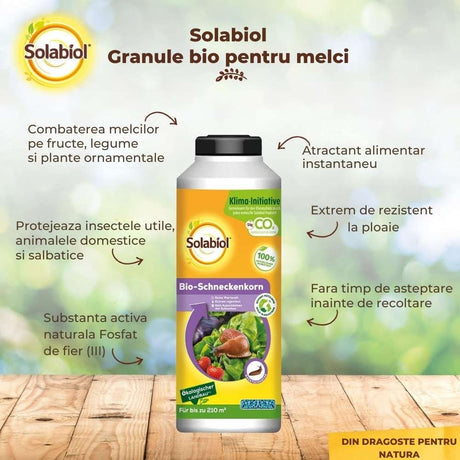 Momeala melci SOLABIOL organica, pentru combaterea limacsilor, 800 g
