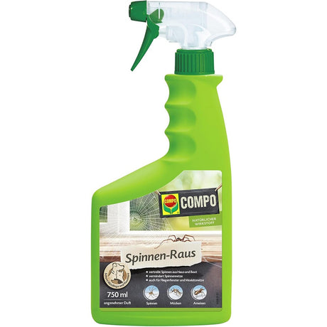 Spray repelent paianjeni COMPO, 750 ml, ingredient natural geraniol, protectie impotriva paianjenilor, tantarilor si furnicilor