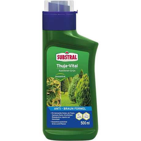 Fertilizant lichid SUBSTRAL pentru tuia si arbori vesnic verzi, formula anti-brunificare, 500 ml