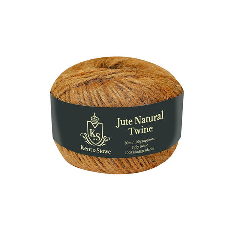 Sfoara gradina KENT & STOWE din iuta naturala, legare plante si elemente gradina, 80 m