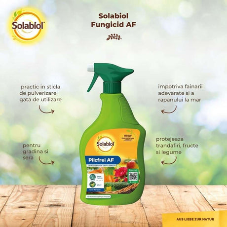 Spray fungicid SOLABIOL fara ciuperci, fainare si rapan, 750 ml