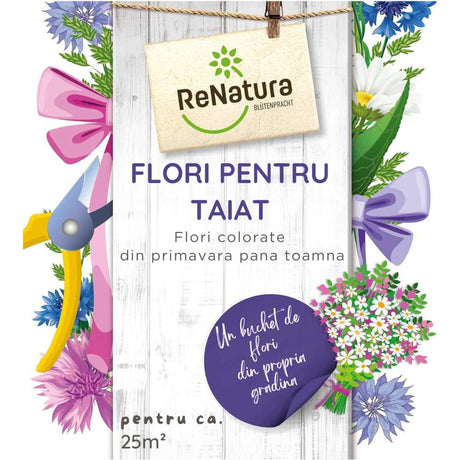 Seminte flori pentru buchete taiate Greenfield RENATURA, mix anual si peren, 0.275 kg pentru aprox. 25 m²