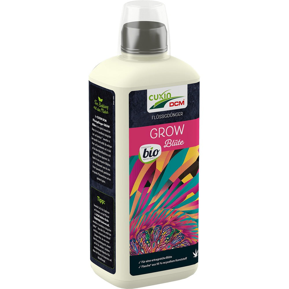 Ingrasamant lichid pentru plante cu inflorire abundenta CUXIN DCM Grow Blute, organic-mineral, 800 ml