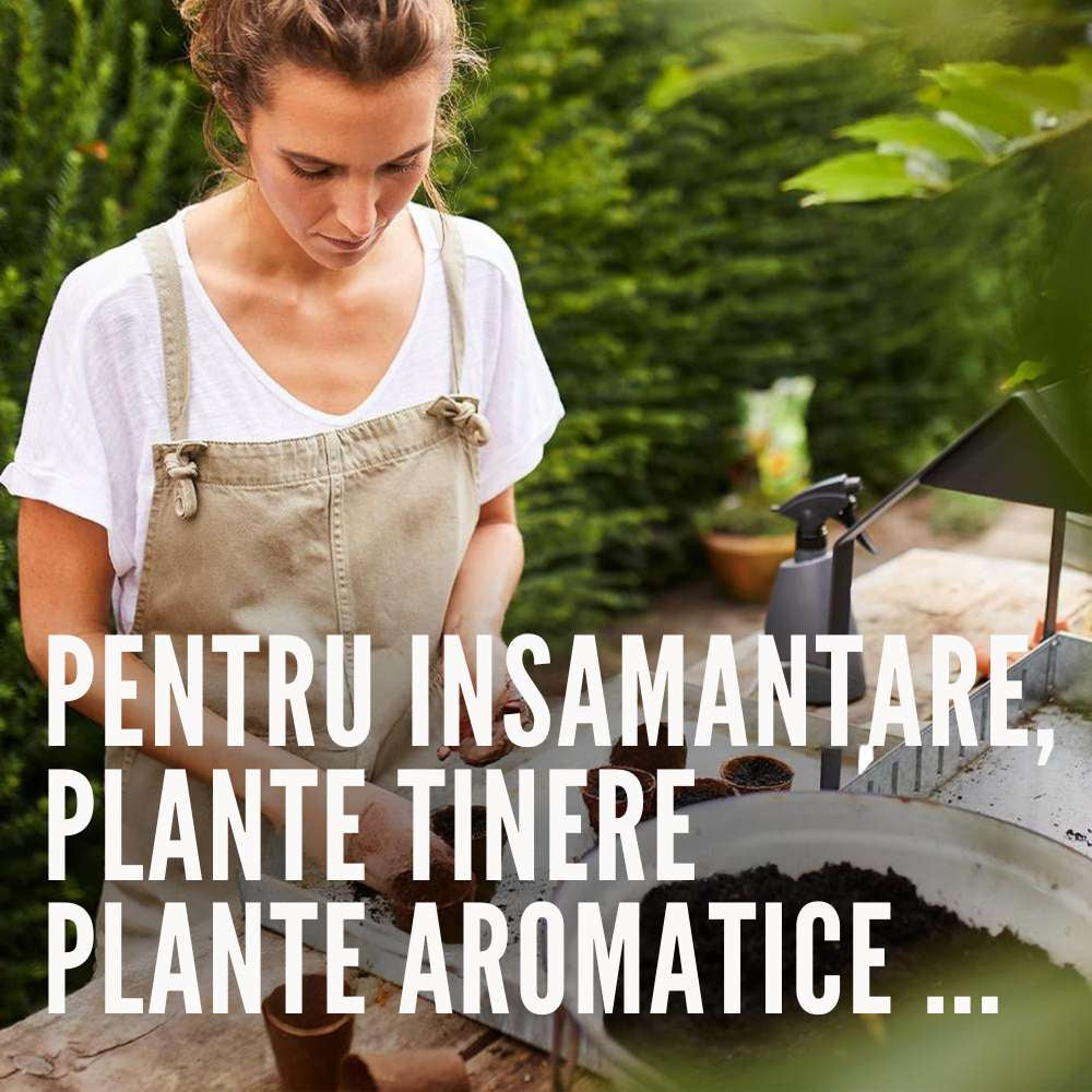 Pamant organic COMPO pentru semanat si plante aromatice, fara turba, substrat pentru rasaduri si butasi, 20 l