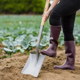 Lopata Patrata KENT & STOWE din otel carbon, maner lemn frasin, FSC 100%, 109 cm, 10 ani de garantie