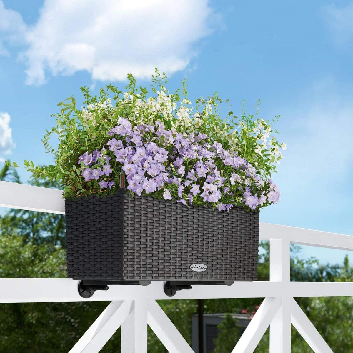 Suport de Prindere Lechuza Balconera, Alb, compatibil cu dimensiuni 50 si 80, plastic durabil, reglaj cu surub