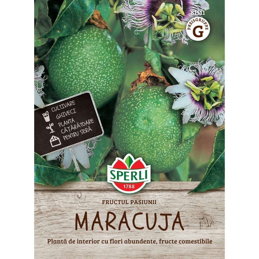 Seminte Fructul Pasiunii (Maracuja) – planta tropicala cu fructe aromate