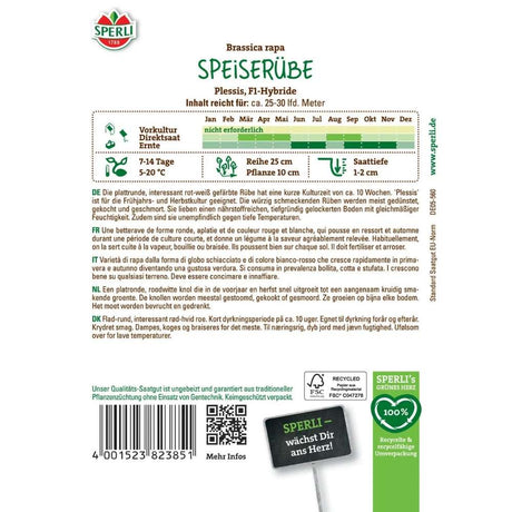 Seminte de nap Plessis F1 – productie uniforma, rezistenta sporita, ajunge pentru 25-30 Metri Liniari