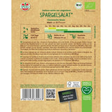 Seminte de salata asparagus ecologica – frunze crocante, crestere rapida, ajunge pentru 60 Plante