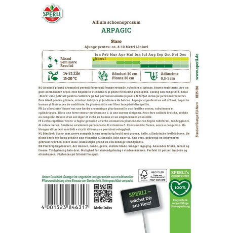 Seminte arpagic Staro SPERLI – soi productiv si viguros
