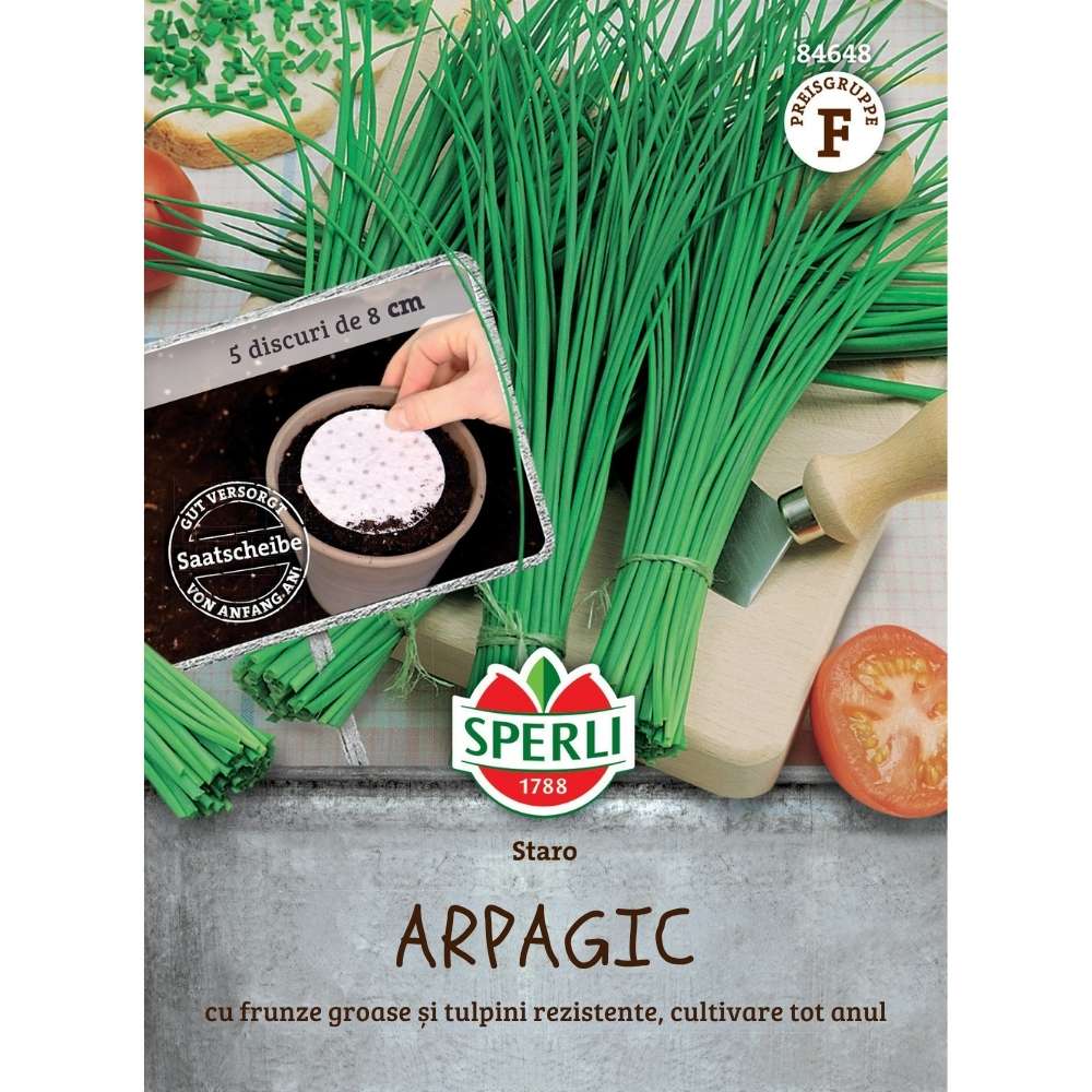 Seminte arpagic Staro pe disc – semanare usoara si uniforma, 5 Bucati