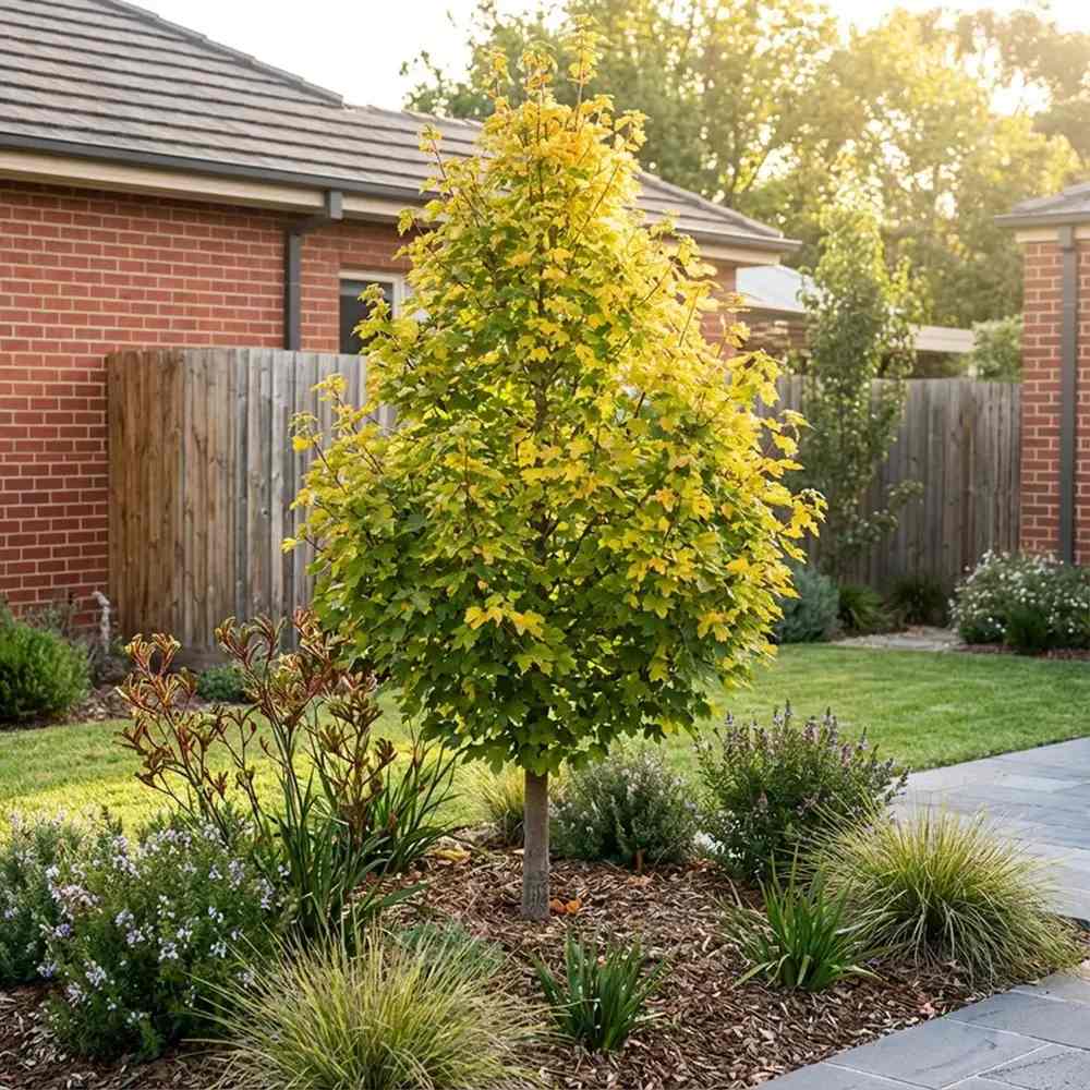 Jugastru Paltin de Camp Elsrijk (Acer Campestre), artar autohton columnar, rezistent la poluare urbana, ideal pentru strazi, bulevarde, cartiere rezidentiale