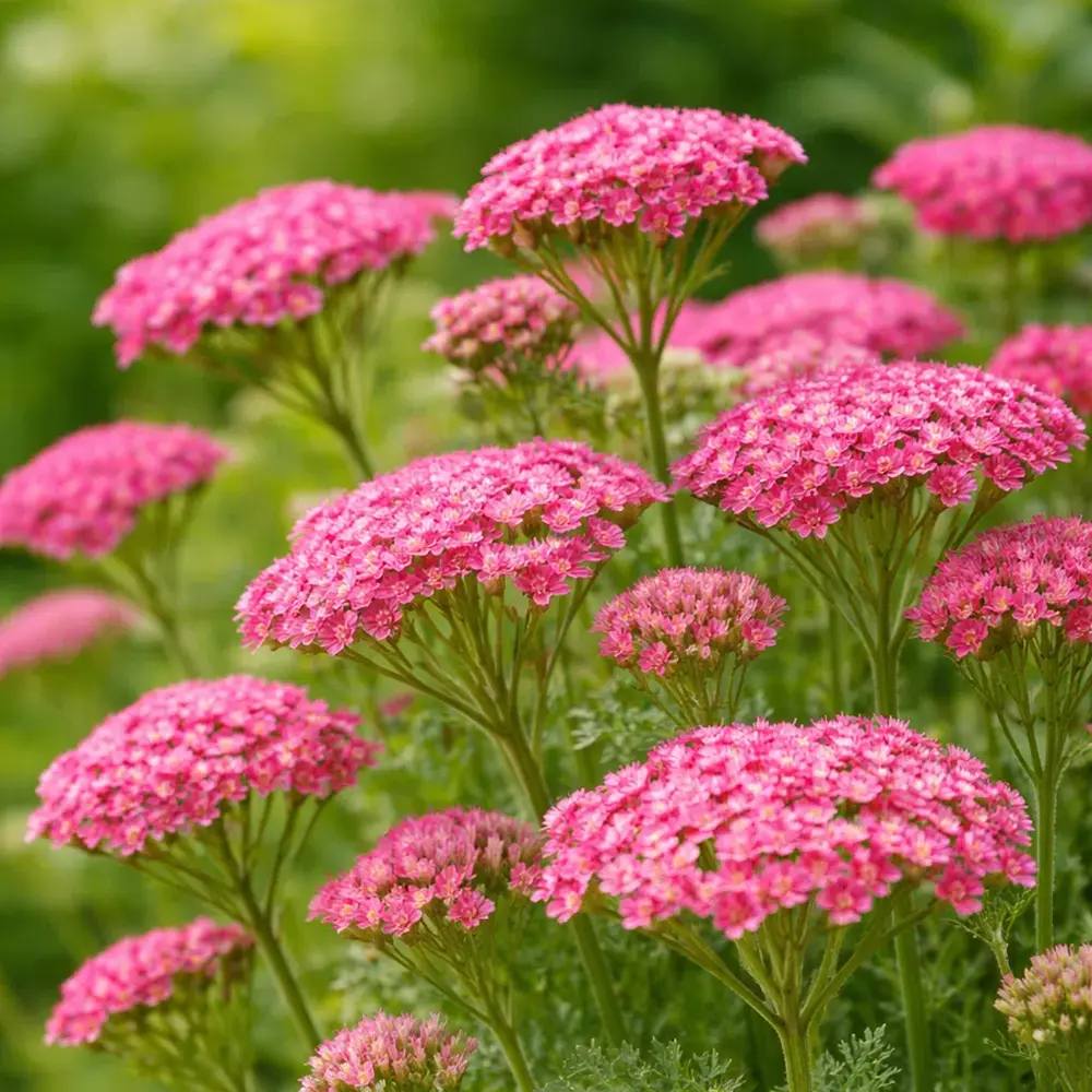 Coada Soricelului (Achillea) Cerise Queen, flori roz-rosu, perena rezistenta, inflorire vara