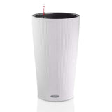 Ghiveci Auto-Irigant Lechuza Cilindro Color 23, 5.5 l, alb mat, sistem de autoirigare, insert detasabil, strat de drenaj