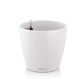 Ghiveci Auto-Irigant Lechuza Classico Color 21, 5 l, alb mat, sistem de autoirigare, insert detasabil, strat de drenaj