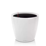 Ghiveci Auto-Irigant Lechuza Classico Premium 21 LS, 3 l, alb lucios, sistem de autoirigare, insert detasabil, strat de drenaj