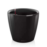 Ghiveci Auto-Irigant Lechuza Classico Premium 35 LS, 13 l, negru lucios, sistem de autoirigare, insert detasabil, strat de drenaj