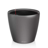 Ghiveci Auto-Irigant Lechuza Classico Premium 35 LS, 13 l, gri metalic, sistem de autoirigare, insert detasabil, strat de drenaj