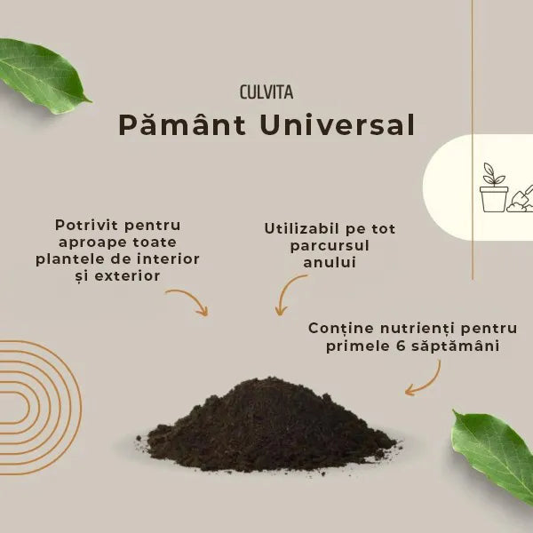 Culvita Pamant universal pentru Plante de Interior si Exterior 4 x 70 l, Total 280 l