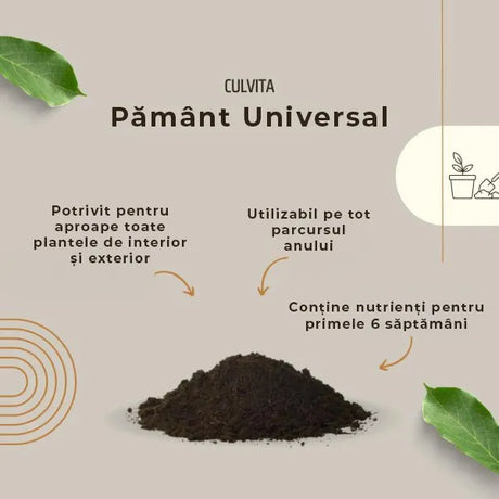 Culvita Pamant universal pentru Plante de Interior si Exterior 5 l
