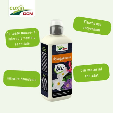 Ingrasamant Lichid Organic pentru Plante de Ghiveci, 800 ml, Cuxin DCM