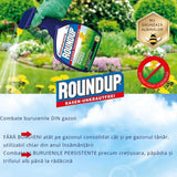 Erbicid ROUNDUP Concentrat Combatere Buruieni Gazon 500 ml pentru 330 mp