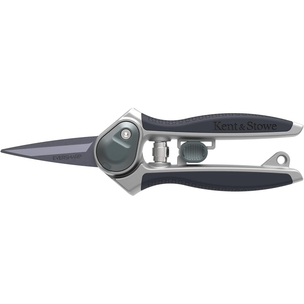 Foarfeca pentru Flori si Ierburi Kent & Stowe Eversharp cu Lame Carbon Premium, 10 ani garantie