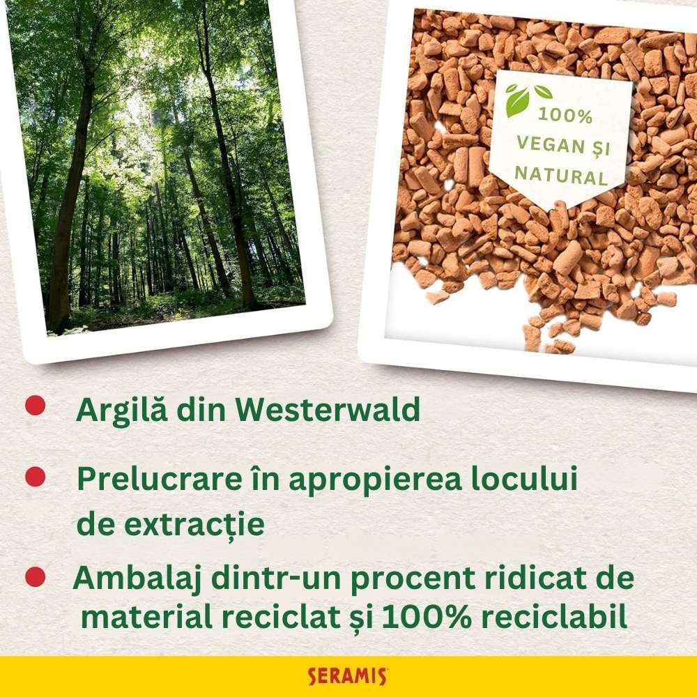 Granule Organice Seramis pentru Plante si Ierburi Aromatice 6 L Argila pentru Ghivece