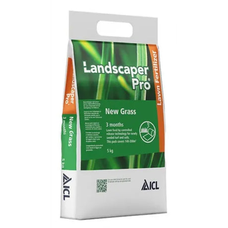 Ingrasamant gazon profesional Landscaper Pro New Grass 5 kg, fertilizare controlata pentru gazon nou si suprainsamantare, pentru 200 mp