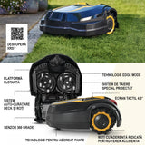 Robot tuns iarba Cub Cadet XR5 1000, automat, pentru suprafete de pana la 1000 mp, latime taiere 21 cm, control prin aplicatie, modul GSM inclus