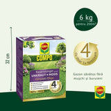 Ingrasamant COMPO pentru Gazon contra Muschi si Buruieni 6 kg - pentru 200 mp