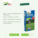 Ingrasamant Gazon Anti Muschi CUXIN, Micro Lawn Fertiliser Plus 10 kg, pentru 200 mp
