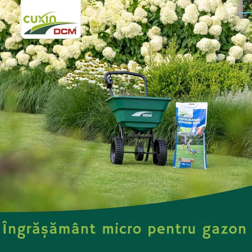 Ingrasamant Gazon Anti Muschi CUXIN, Micro Lawn Fertiliser Plus 10 kg, pentru 200 mp