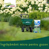 Ingrasamant Gazon Anti Muschi CUXIN, Micro Lawn Fertiliser Plus 10 kg, pentru 200 mp