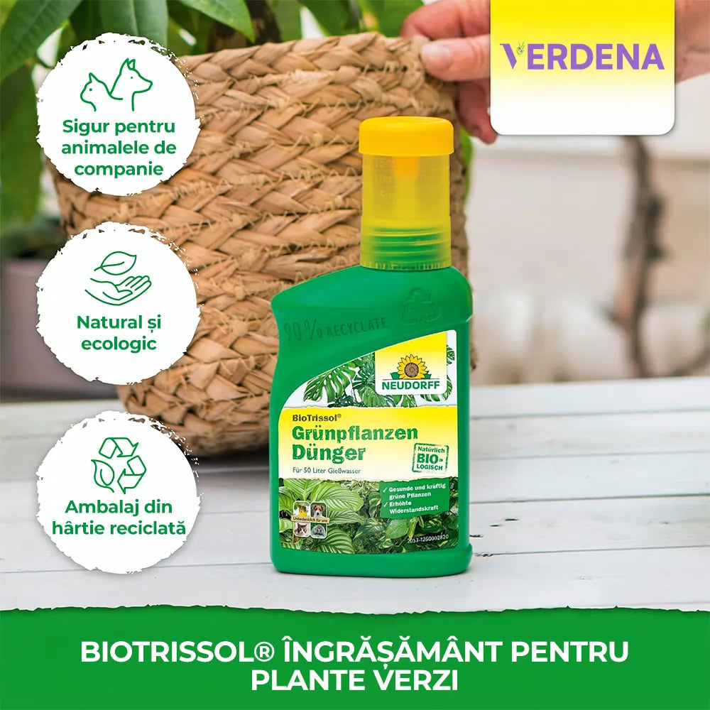 Ingrasamant Lichid pentru Plante Verzi, 250 ml, Crestere Rapida, Neudorff