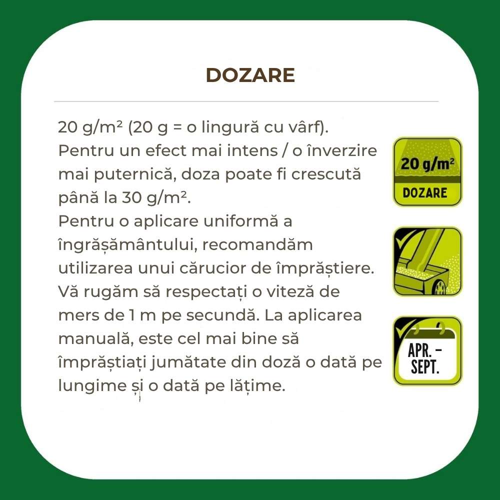Ingrasamant Premium SUBSTRAL pentru Gazon 5 kg - Efect Verde 100 Zile, pentru 200 mp