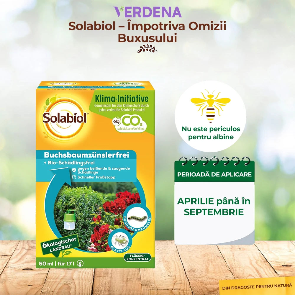 Insecticid Organic pentru Combaterea Daunatorilor la Buxus, 50 ml, SOLABIOL