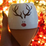 Vas de auto-udare plante  "Ren" LUTOYA, decorativ, ceramic, lut, natural, 350 ml