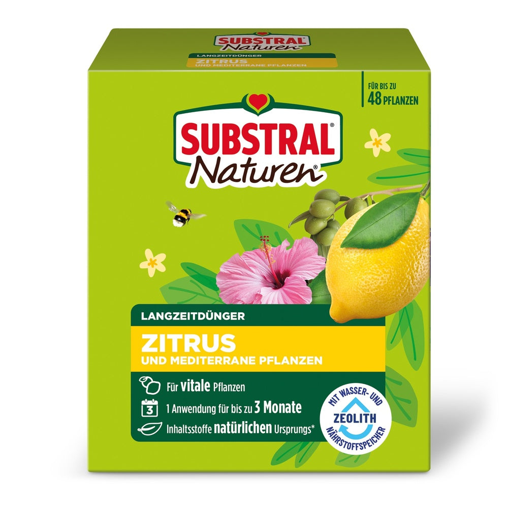Ingrasamant granulat SUBSTRAL pentru plante mediteraneene si citrice, 1.2 kg, efect imediat si 6 luni eliberare lenta