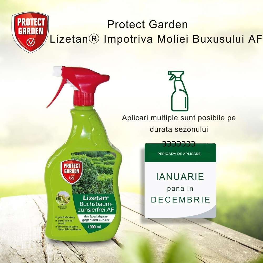 Insecticid Spray cu Efect Rapid contra Omizilor de Buxus 1 l  PROTECT GARDEN