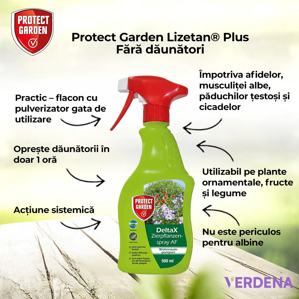 Spray Contra Bolilor Fungice la Trandafiri si Plante Ornamentale, 400 ml, PROTECT GARDEN