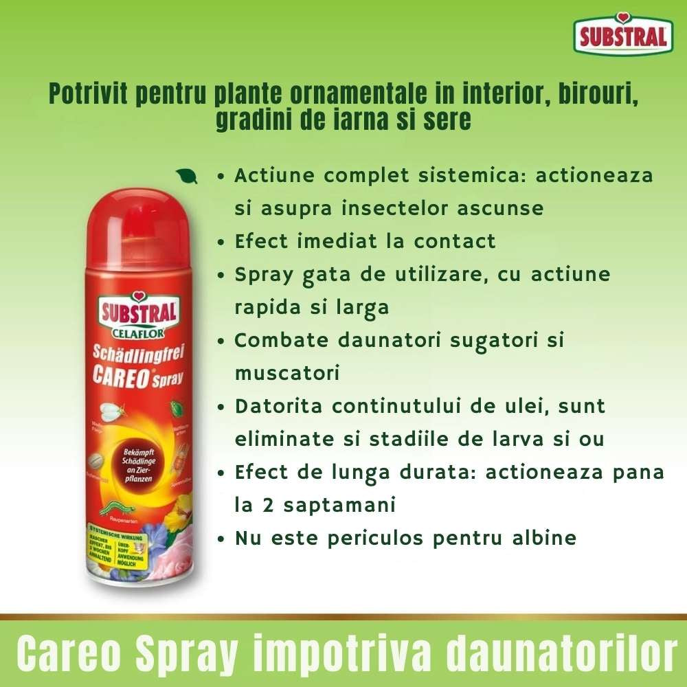 Insecticid Lichid pentru Plante Ornamentale,  400 ml, Contra Daunatorilor precum Afide, Cosenile si Omizi